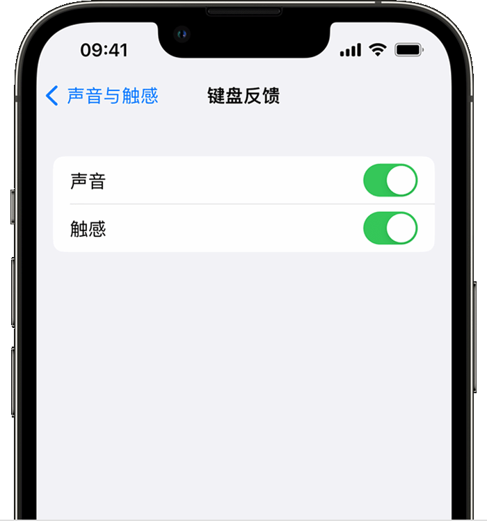 仓山苹果14维修分享iPhone 14 系列机型如何开启键盘声音或触感反馈 