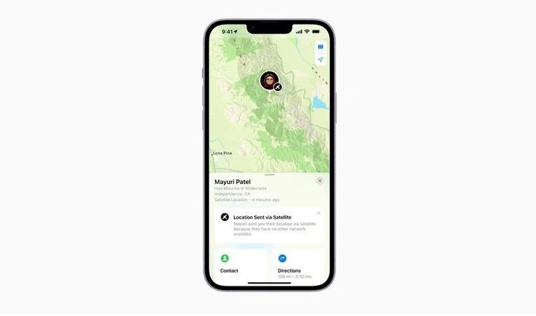 仓山苹果14维修分享iPhone14系列中 FindMy功能通过卫星分享位置方法教程 