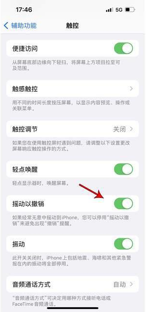 仓山苹果手机维修分享iPhone手机如何设置摇一摇删除文字 